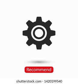 Gear vector icon. Web design icon. Gears and cogs symbol. Cog wheels icon. Cogs circle illustration. Gear wheel logo. Vector EPS 10