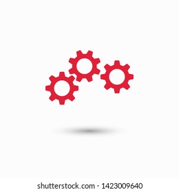 Gear vector icon. Web design icon. Gears and cogs symbol. Cog wheels icon. Cogs circle illustration. Gear wheel logo. Vector EPS 10