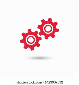 Gear vector icon. Web design icon. Gears and cogs symbol. Cog wheels icon. Cogs circle illustration. Gear wheel logo. Vector EPS 10