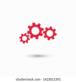 Gear vector icon. Web design icon. Gears and cogs symbol. Cog wheels icon. Cogs circle illustration. Gear wheel logo. Vector EPS 10