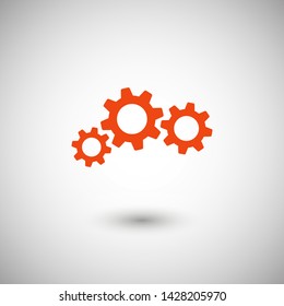 Gear vector icon. Web design icon. Gears and cogs symbol. Cog wheels icon. Cogs circle illustration. Gear wheel logo. Vector EPS 10