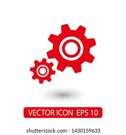 Gear vector icon. Web design icon. Gears and cogs symbol. Cog wheels icon. Cogs circle illustration. Gear wheel logo. Vector EPS 10