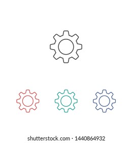 Gear vector icon. Web design icon. Gears and cogs symbol. Cog wheels icon. Cogs circle illustration. Gear wheel logo. Vector EPS 10