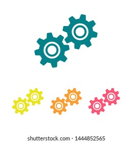Gear vector icon. Web design icon. Gears and cogs symbol. Cog wheels icon. Cogs circle illustration. Gear wheel logo. Vector EPS 10