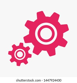 Gear vector icon. Web design icon. Gears and cogs symbol. Cog wheels icon. Cogs circle illustration. Gear wheel logo. Vector EPS 10