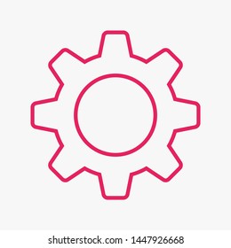 Gear vector icon. Web design icon. Gears and cogs symbol. Cog wheels icon. Cogs circle illustration. Gear wheel logo. Vector EPS 10