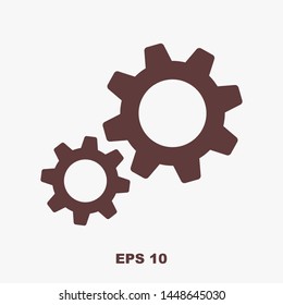 Gear vector icon. Web design icon. Gears and cogs symbol. Cog wheels icon. Cogs circle illustration. Gear wheel logo. Vector EPS 10