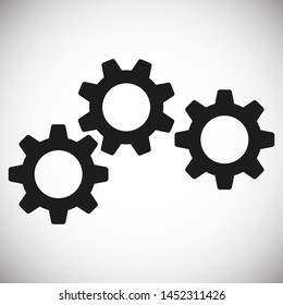 Gear vector icon. Web design icon. Gears and cogs symbol. Cog wheels icon. Cogs circle illustration. Gear wheel logo. Vector EPS 10