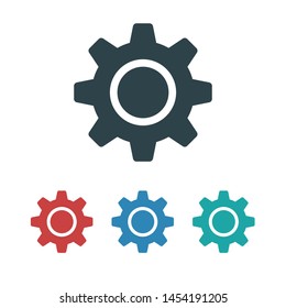 Gear vector icon. Web design icon. Gears and cogs symbol. Cog wheels icon. Cogs circle illustration. Gear wheel logo. Vector EPS 10
