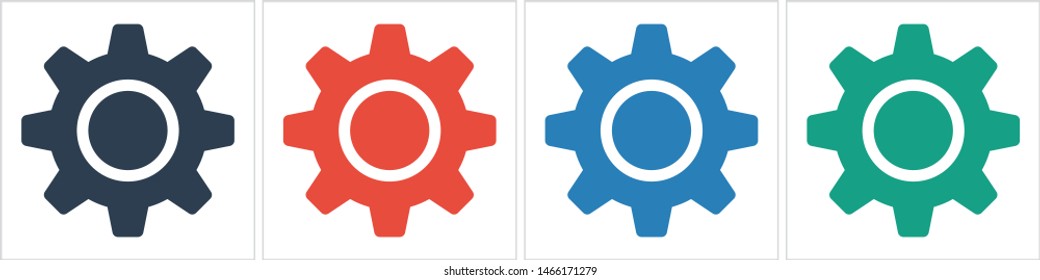 Gear vector icon. Web design icon. Gears and cogs symbol. Cog wheels icon. Cogs circle illustration. Gear wheel logo. Vector EPS 10