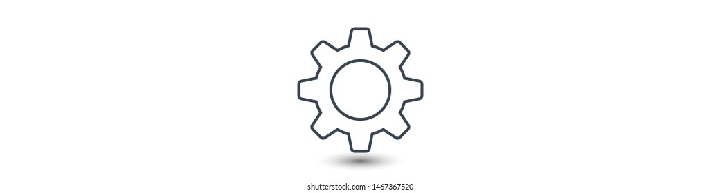 Gear vector icon. Web design icon. Gears and cogs symbol. Cog wheels icon. Cogs circle illustration. Gear wheel logo. Vector EPS 10