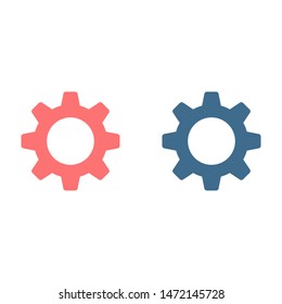 Gear vector icon. Web design icon. Gears and cogs symbol. Cog wheels icon. Cogs circle illustration. Gear wheel logo. Vector EPS 10