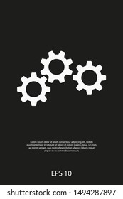 Gear vector icon. Web design icon. Gears and cogs symbol. Cog wheels icon. Cogs circle illustration. Gear wheel logo. Vector EPS 10