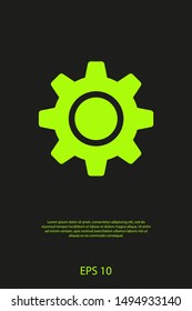 Gear vector icon. Web design icon. Gears and cogs symbol. Cog wheels icon. Cogs circle illustration. Gear wheel logo. Vector EPS 10