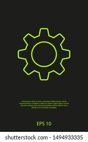 Gear vector icon. Web design icon. Gears and cogs symbol. Cog wheels icon. Cogs circle illustration. Gear wheel logo. Vector EPS 10
