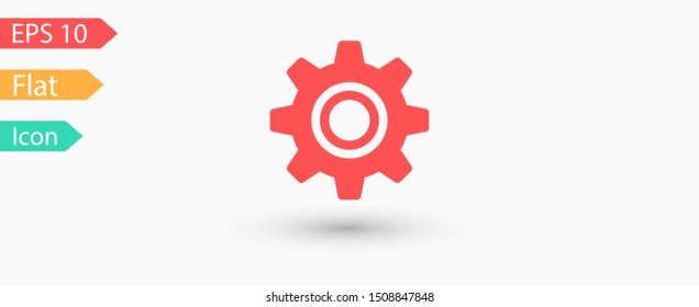 Gear vector icon. Web design icon. Gears and cogs symbol. Cog wheels icon. Cogs circle illustration. Gear wheel logo. Vector EPS 10