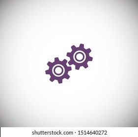 Gear vector icon. Web design icon. Gears and cogs symbol. Cog wheels icon. Cogs circle illustration. Gear wheel logo. Vector EPS 10