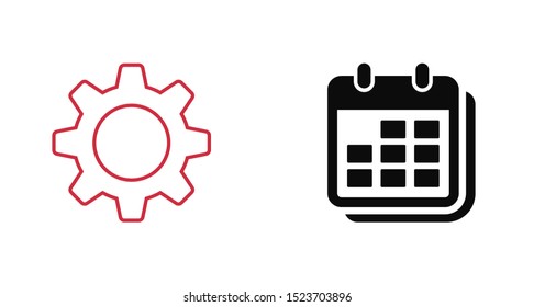 Gear vector icon. Web design icon. Gears and cogs symbol. Cog wheels icon. Cogs circle illustration. Gear wheel logo. Vector EPS 10
