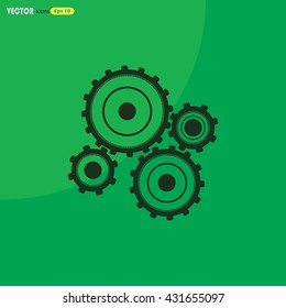 gear vector icon for web and mobile