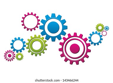 Gear vector illustration