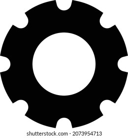 Gear Vector Illustration Isolated On Transparent Stock Vector (Royalty ...