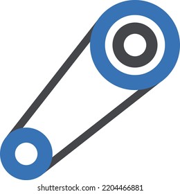 ilustración del vector de marcha en un fondo transparente. Símbolos de calidad superior. Iconos vectoriales de glifos para diseño de conceptos y gráficos.
