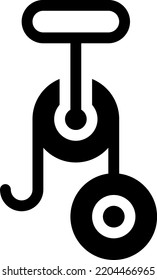ilustración del vector de marcha en un fondo transparente. Símbolos de calidad superior. Iconos vectoriales de glifos para diseño de conceptos y gráficos.