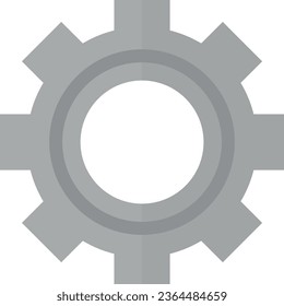 Zahnradvektorgrafik. Symbol für Einstellungen, Konfigurationen und Industrie.