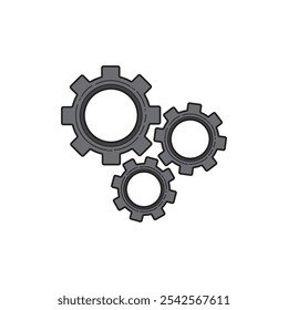 Gear Vector Image, Metal Gear Clip Art Vector, Mechanism Gear Vector Image.