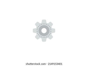 Gear Vector Isolated Emoticon. Gear Icon