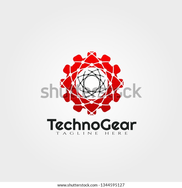 Gear vector logo\
design