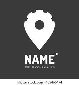 Gear. Vector logo design. Business concept icon.