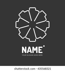Gear vector logo design. Business concept icon.