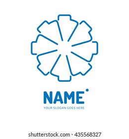 Gear vector logo design. Business concept icon.