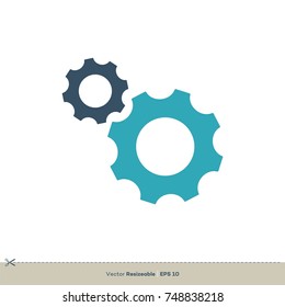 Gear Vector Logo. Repair Icon Template Illustration Design. Vector EPS 10.