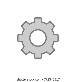 Gear vector outline icon