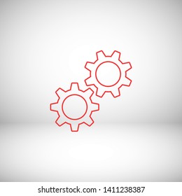 Gear vector Web design icon. Gears and cogs symbol. Cog wheels circle illustration. Gear wheel logo. Vector EPS 10
