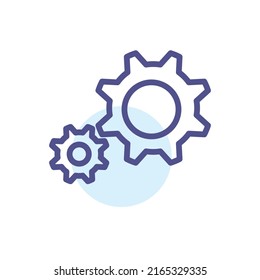 vector de engranaje para presentación de iconos de símbolos de sitio web