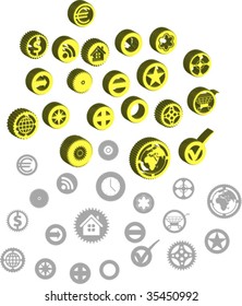 Gear web icons