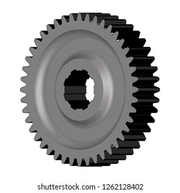 Gear wheel. 3D effect vector