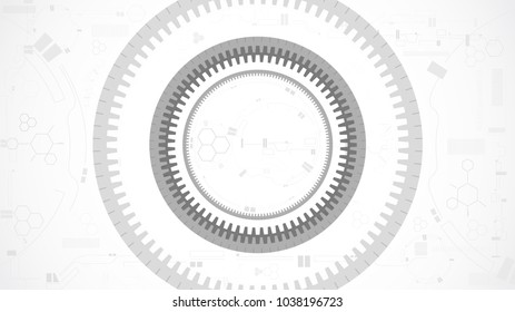 gear wheel abstract technology background