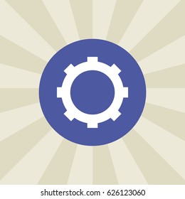 gear wheel icon. sign design. background