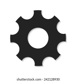  the gear wheel -  icon vector