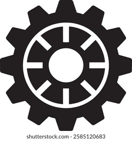 gear wheel icons on white background