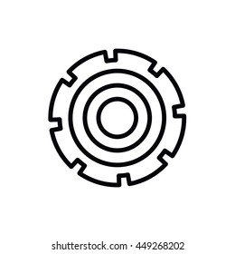 gear wheel isolated icon design