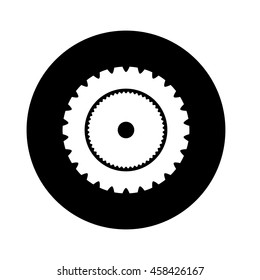 gear wheel  isolated icon design, vector illustration  graphic 