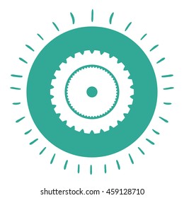 gear wheel  isolated icon design, vector illustration  graphic 
