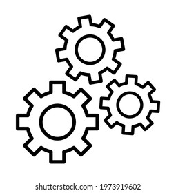 gear wheel on a white background