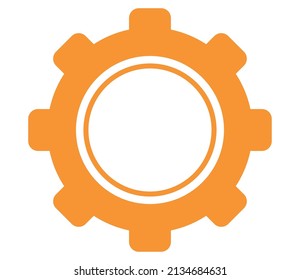 gear wheel on white background