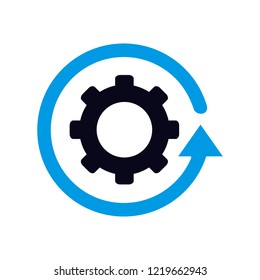 Gear wheel rotations icon